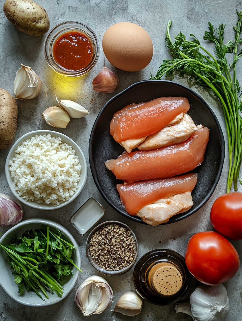 Ingredients for Quick 30-Minute BBQ Chicken Sandwiches