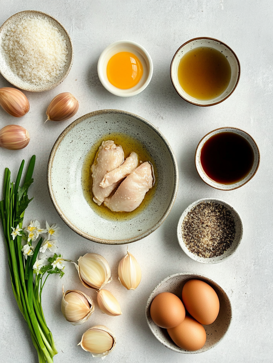 Ingredients for One Pan Honey Garlic Chicken