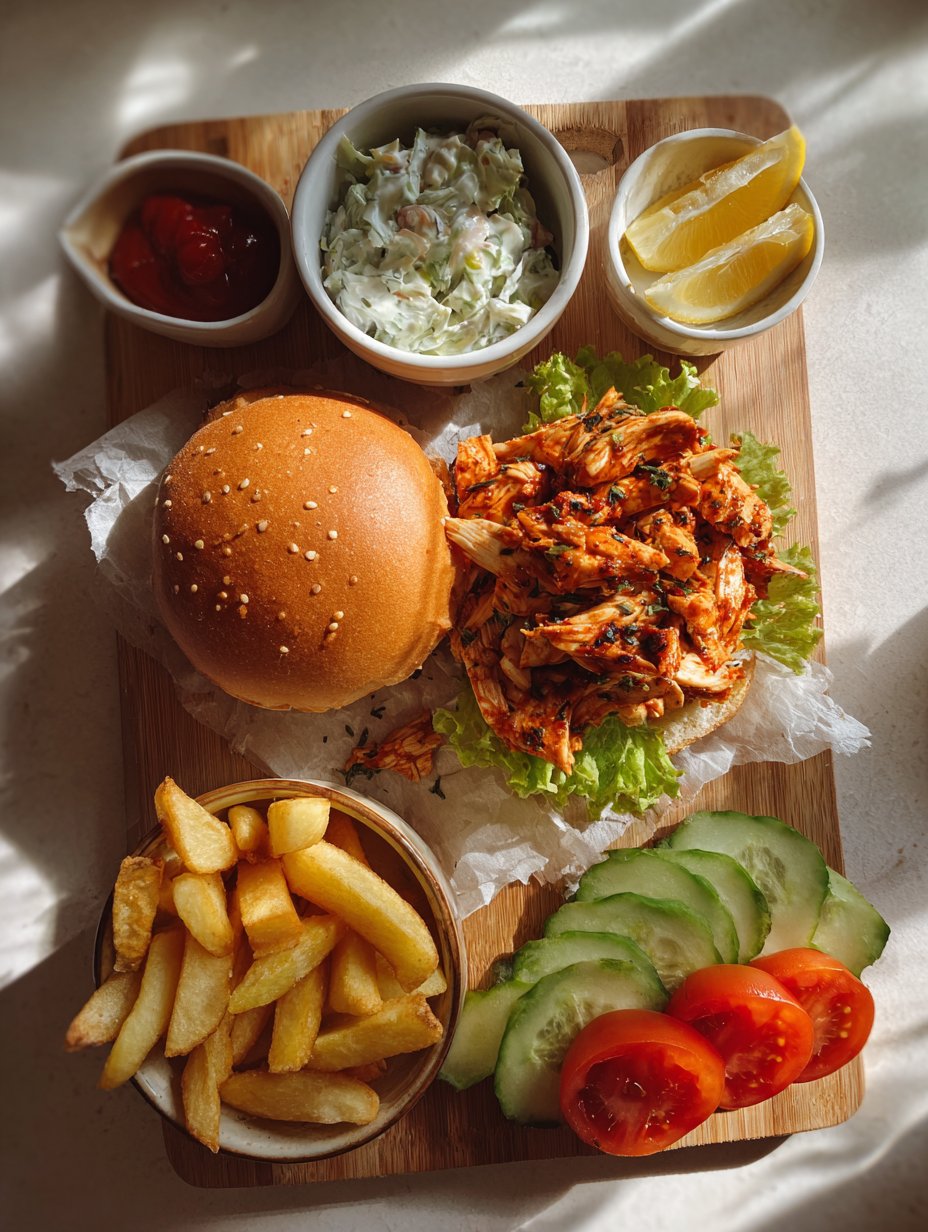 Ingredients for Quick 30-Minute BBQ Chicken Sandwiches