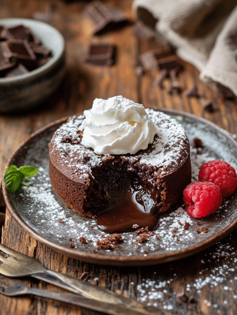 Air Fryer Chocolate Lava Cake