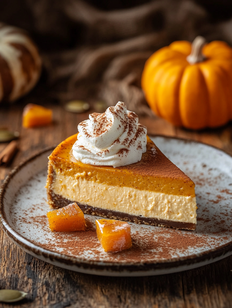 Baked Pumpkin Cheesecake