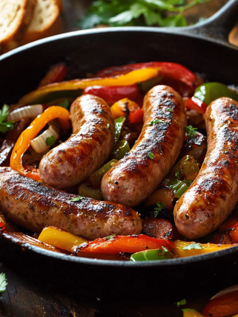 One Pan Sausage and Peppers