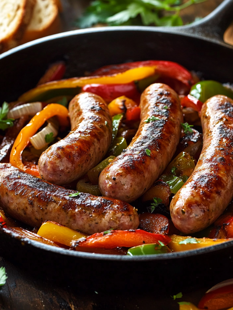 One Pan Sausage and Peppers