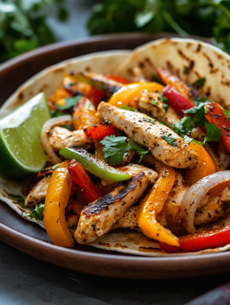Quick Chicken Fajitas in 30 Minutes