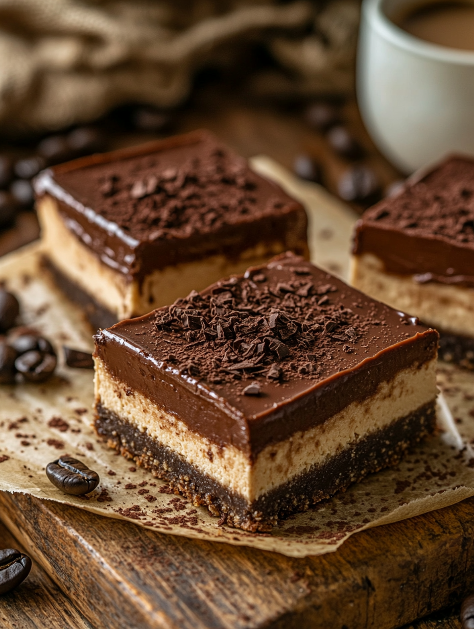 Mocha Cheesecake Bars