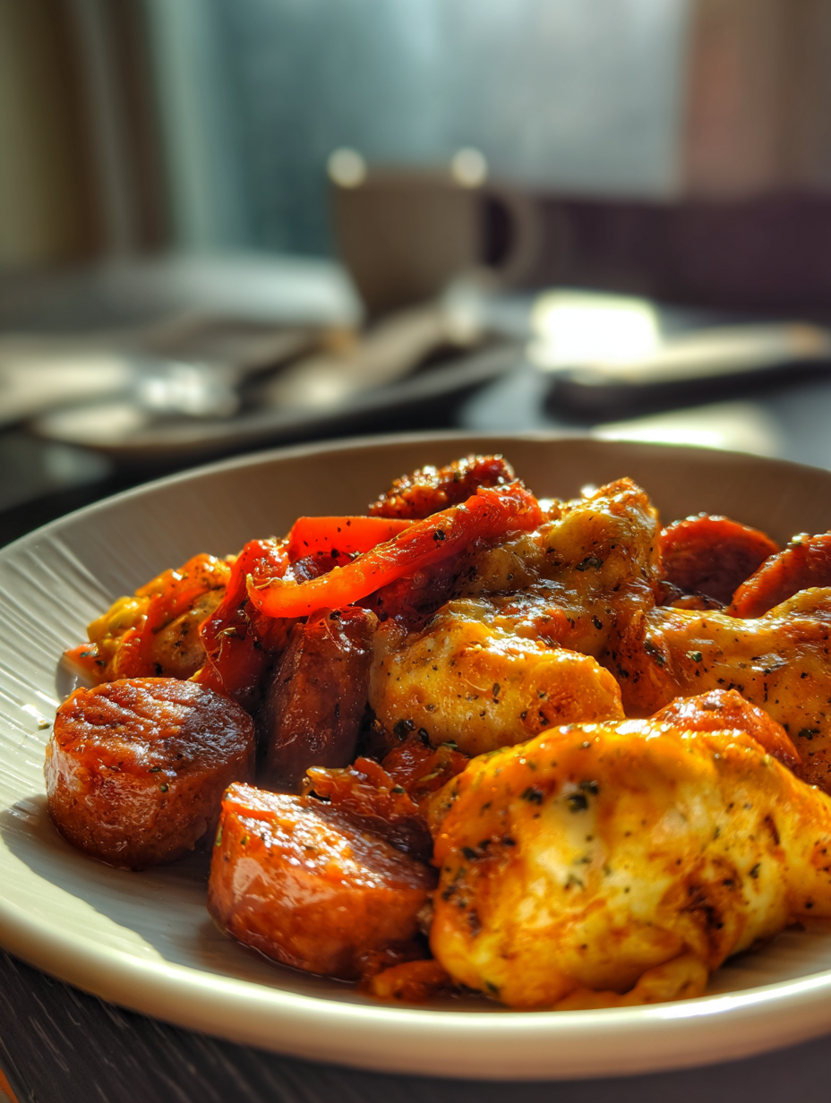 One Pan Sausage and Peppers