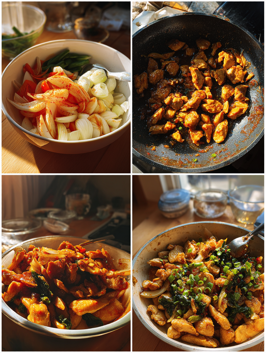 Steps for One Pan Honey Garlic Chicken