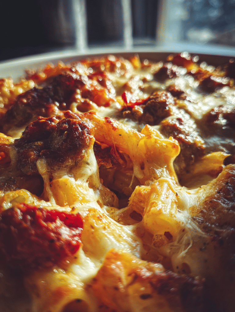 Easy One Pan Baked Ziti