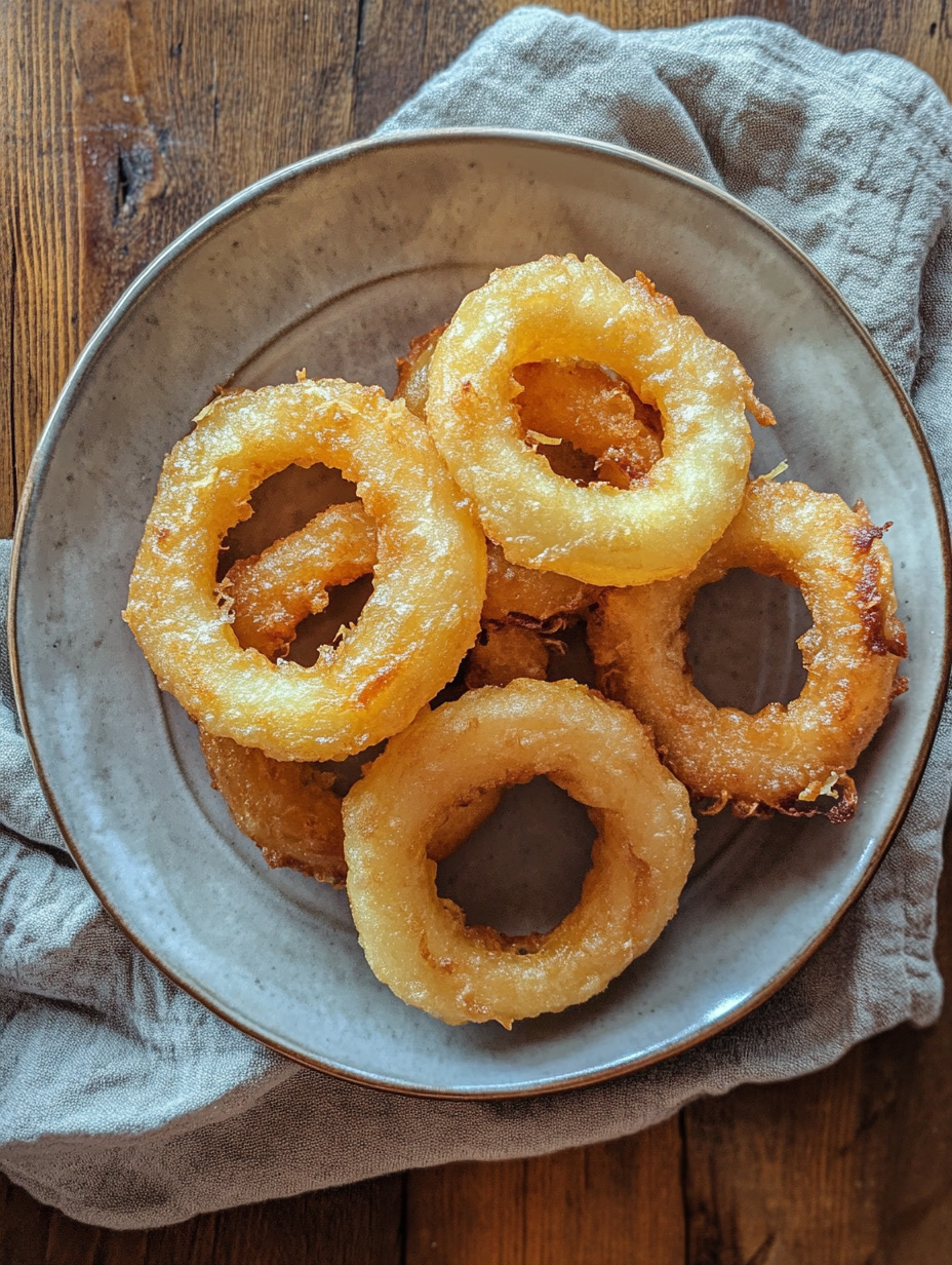 Ingredients for Crispy Air Fryer Onion Rings