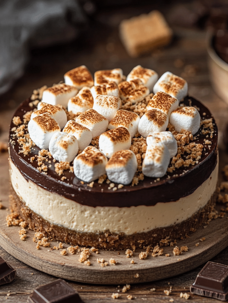 No Bake Smores Cheesecake