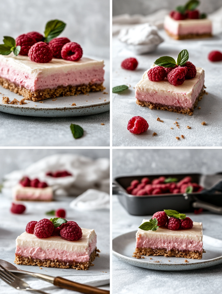 Steps for Raspberry Cheesecake Bars