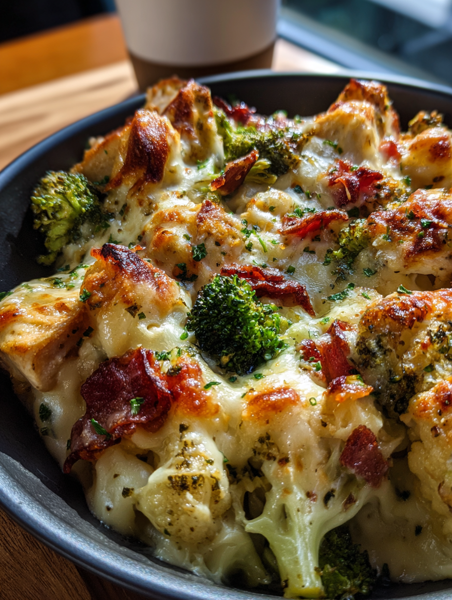 Easy One Pan Veggie and Chicken Bake
