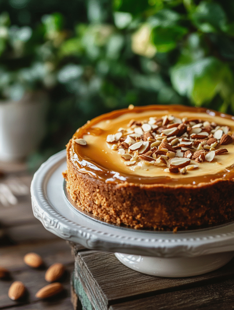 Nutty Almond Cheesecake