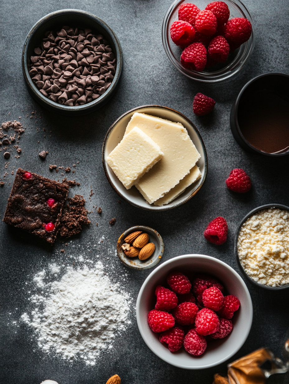 Ingredients for Raspberry Cheesecake Bars