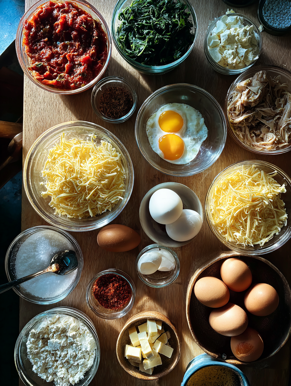 Ingredients for Quick 30-Minute Spinach and Feta Stuffed Chicken