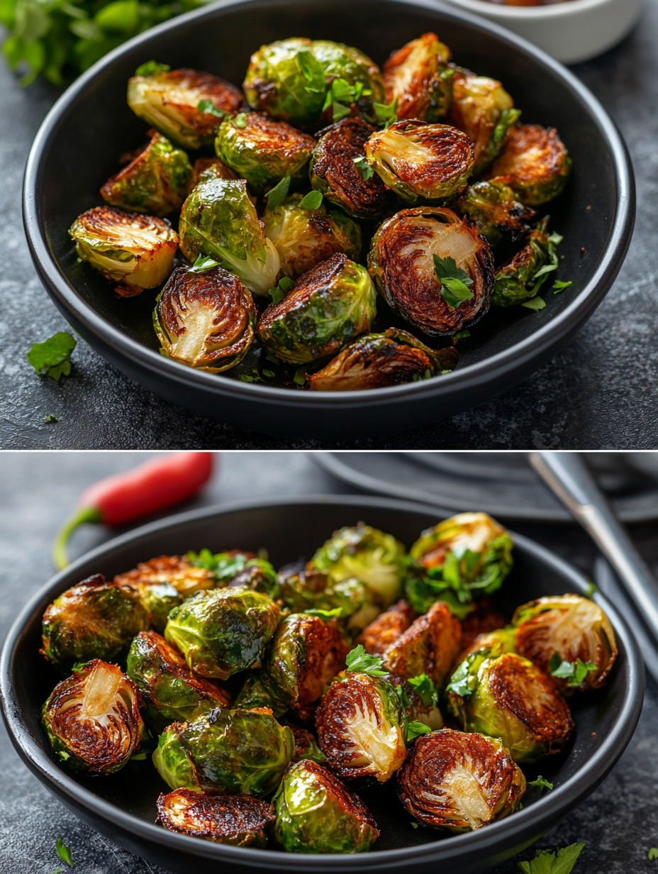 Steps for Crispy Air Fryer Brussels Sprouts Recipe
