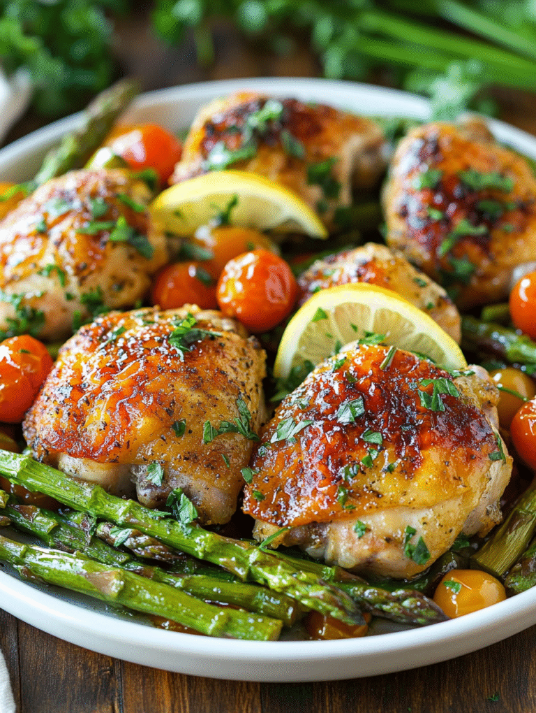 One Pan Lemon Garlic Chicken