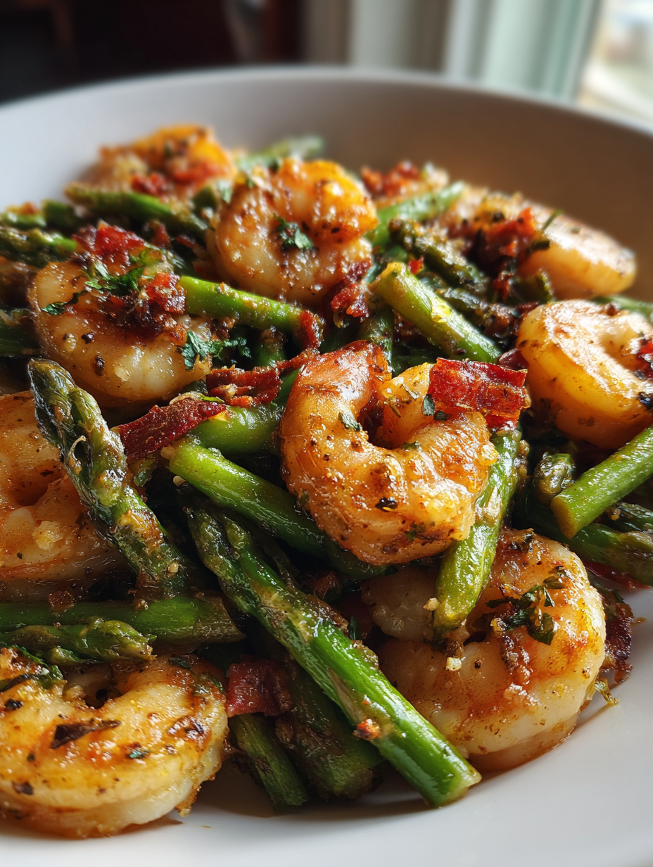 One Pan Shrimp and Asparagus