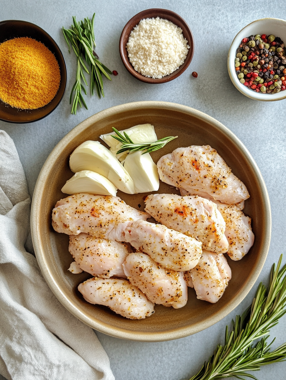 Ingredients for Savory Air Fryer Chicken Tenders