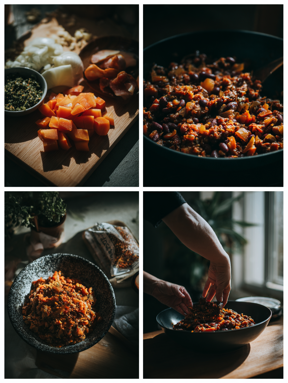 Steps for Quick 30-Minute Vegetarian Chili