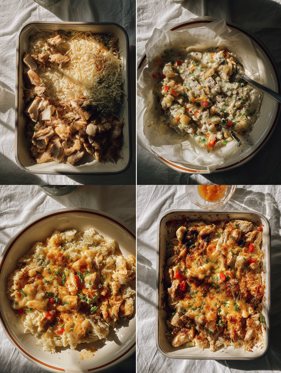 Steps for 30-Minute Chicken and Rice Casserole