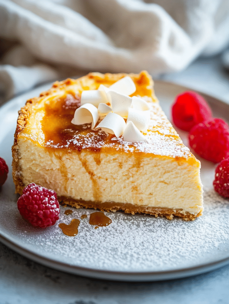 Baked White Chocolate Cheesecake