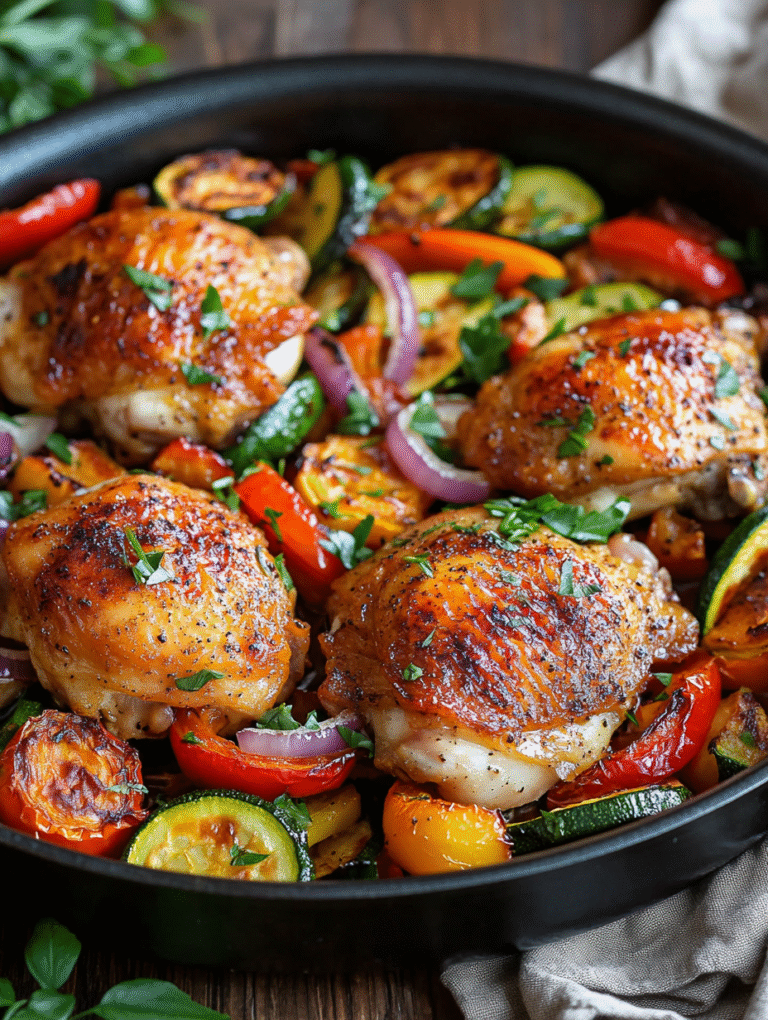 Quick and Easy One Pan Chicken Dinner