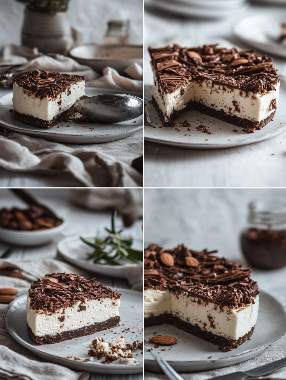 Steps for Baked Almond Joy Cheesecake