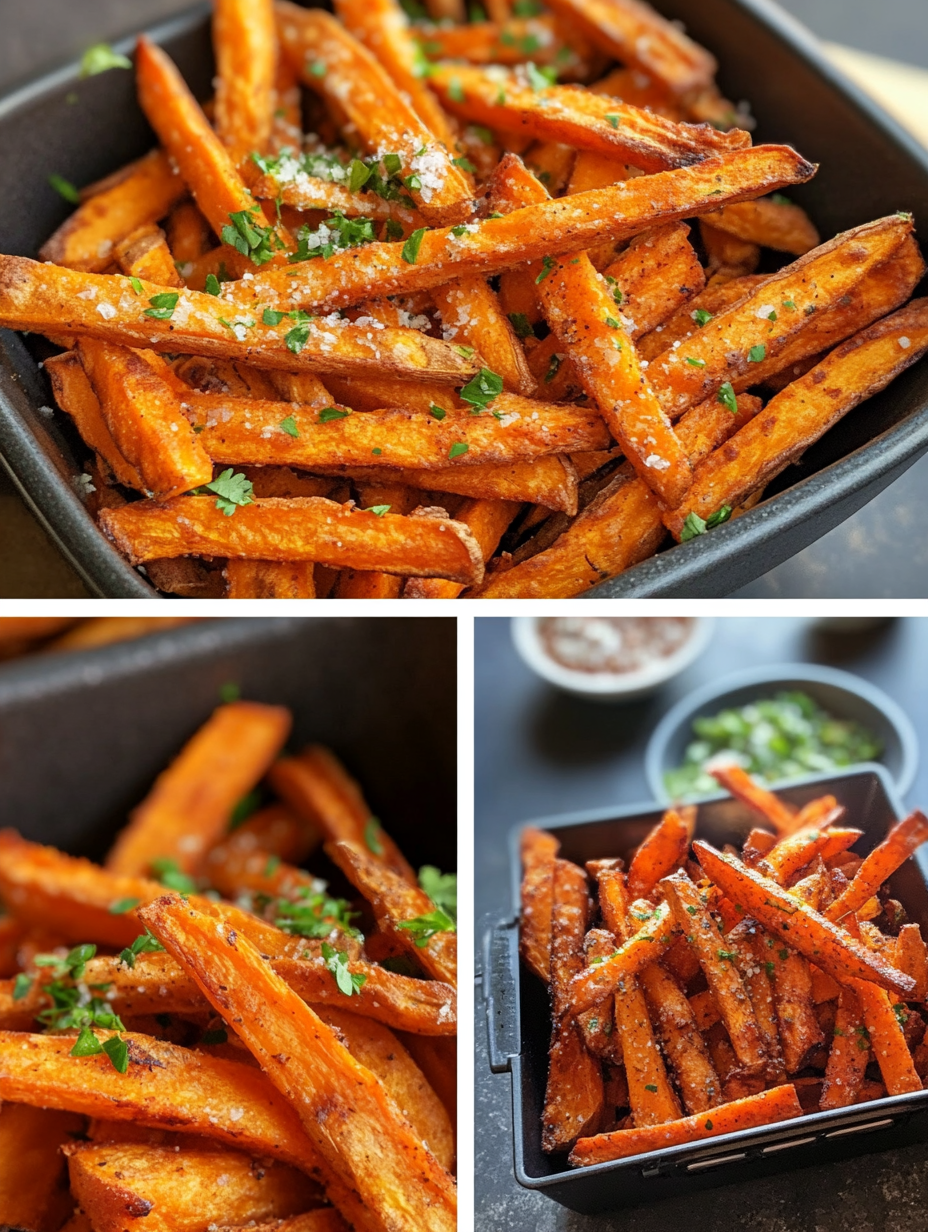 Steps for Air Fryer Sweet Potato Fries Recipe
