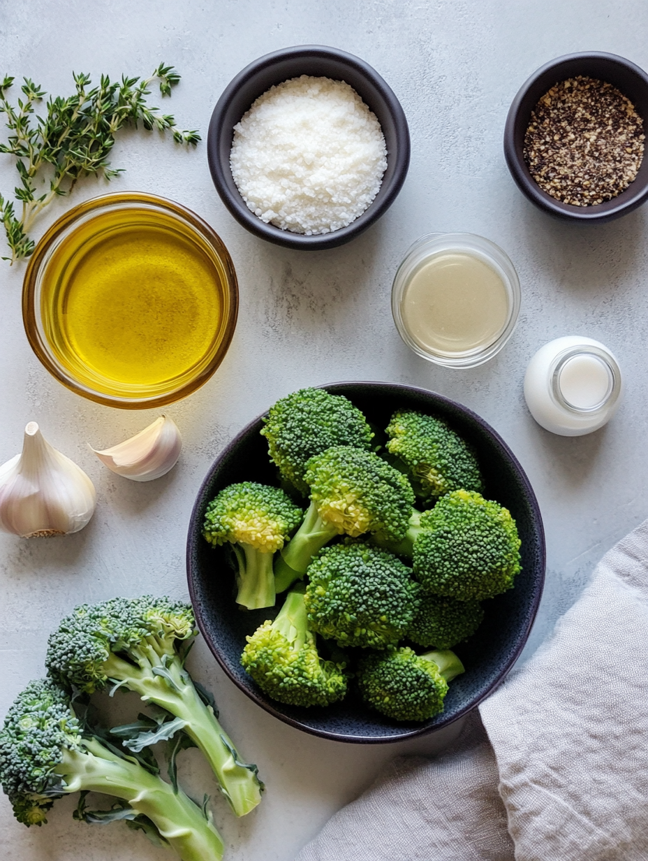 Ingredients for Air Fryer Broccoli A Healthy Side Dish