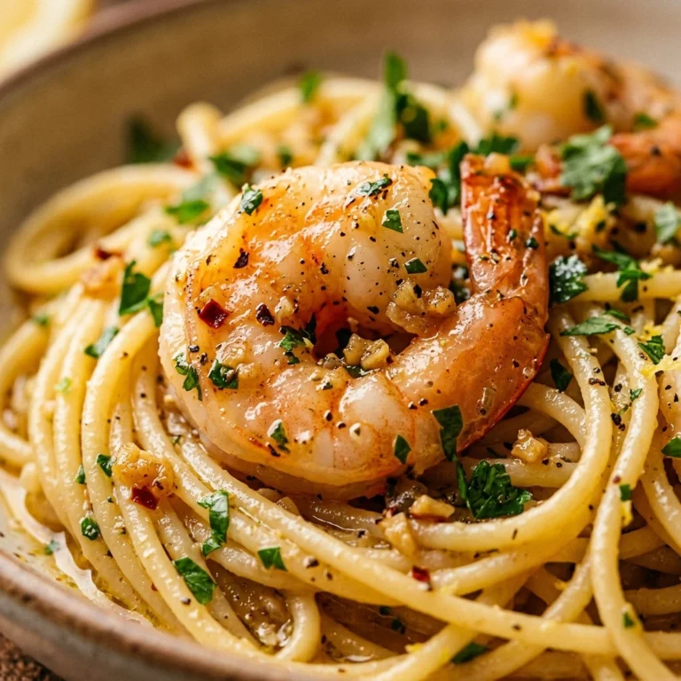 15-Minute Garlic Butter Shrimp Pasta