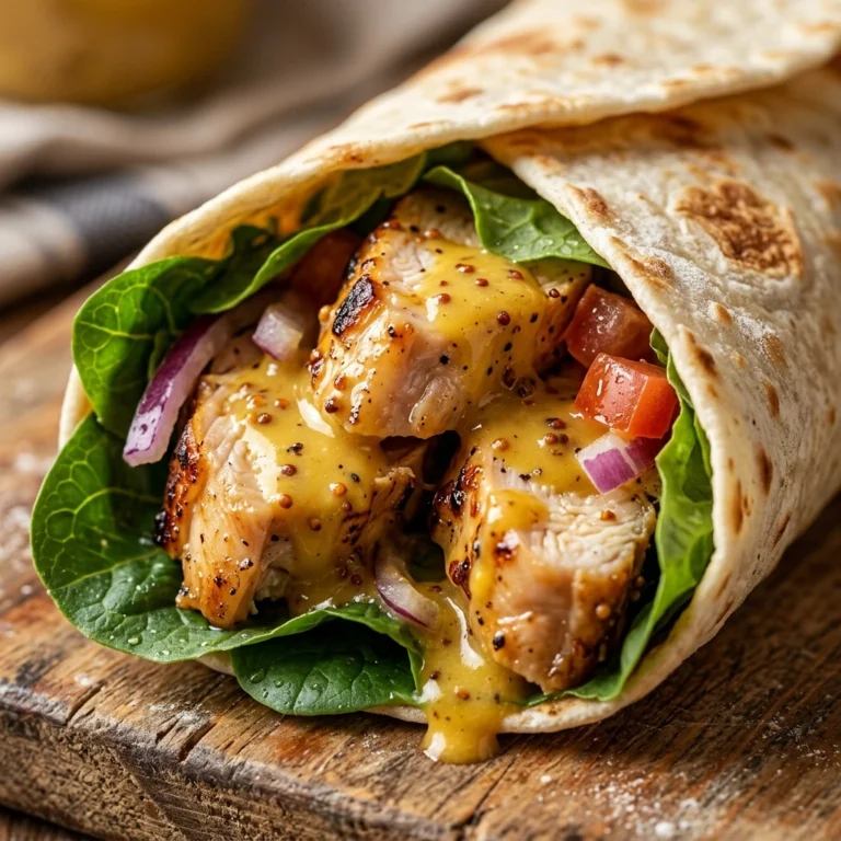 15-Minute Honey Mustard Chicken Wraps