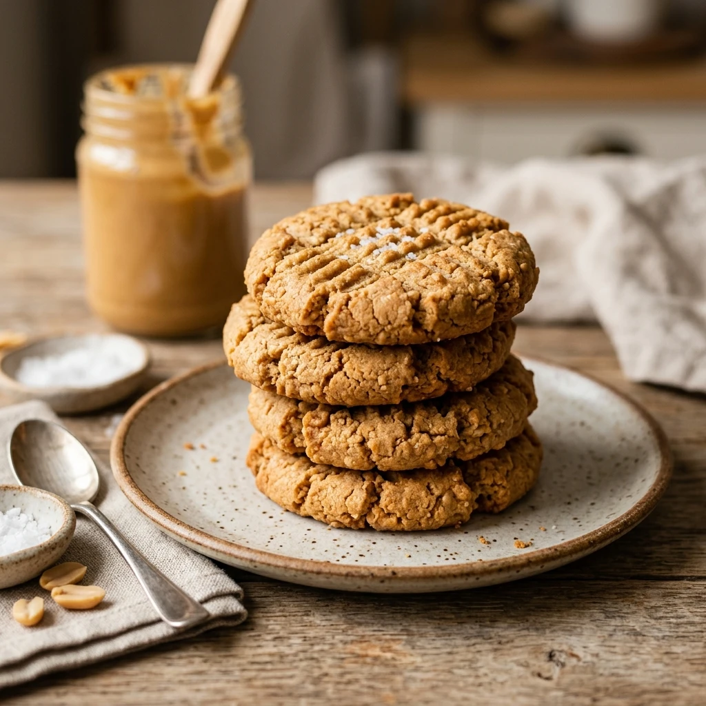 2-Ingredient Keto Peanut Butter Cookies
