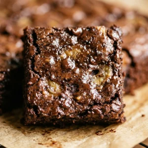3-Ingredient Fudgy Banana Brownies