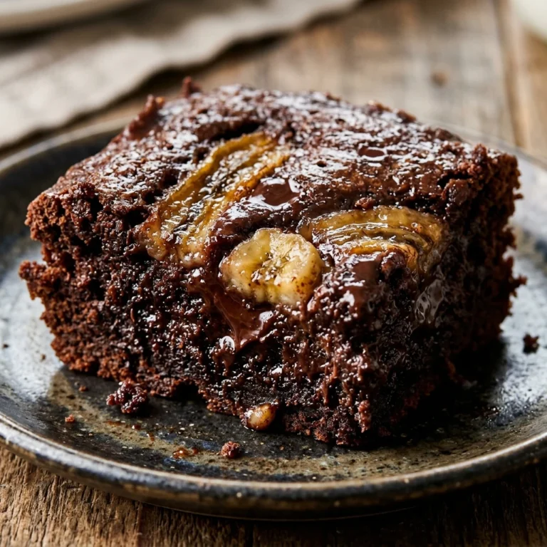 3-Ingredient Fudgy Banana Brownies