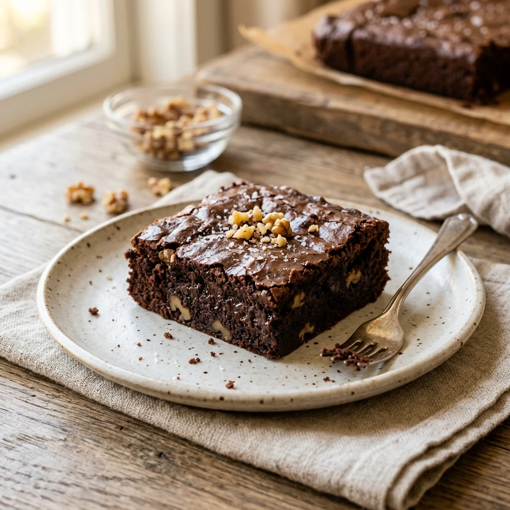 3-Ingredient Fudgy Banana Brownies