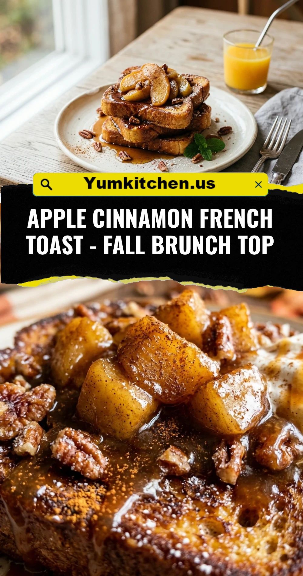 Apple Cinnamon French Toast - Fall Brunch Top