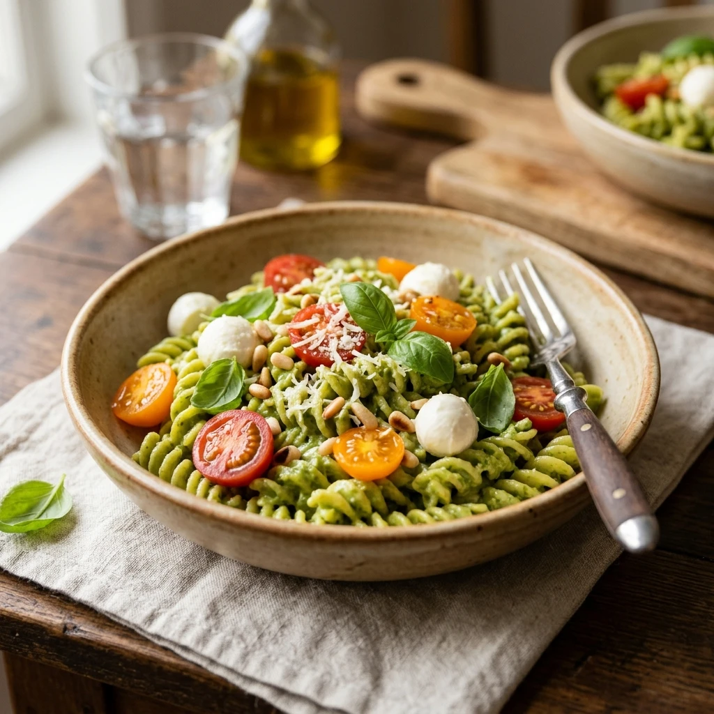 Avocado Pesto Pasta Ready In 10 Minutes