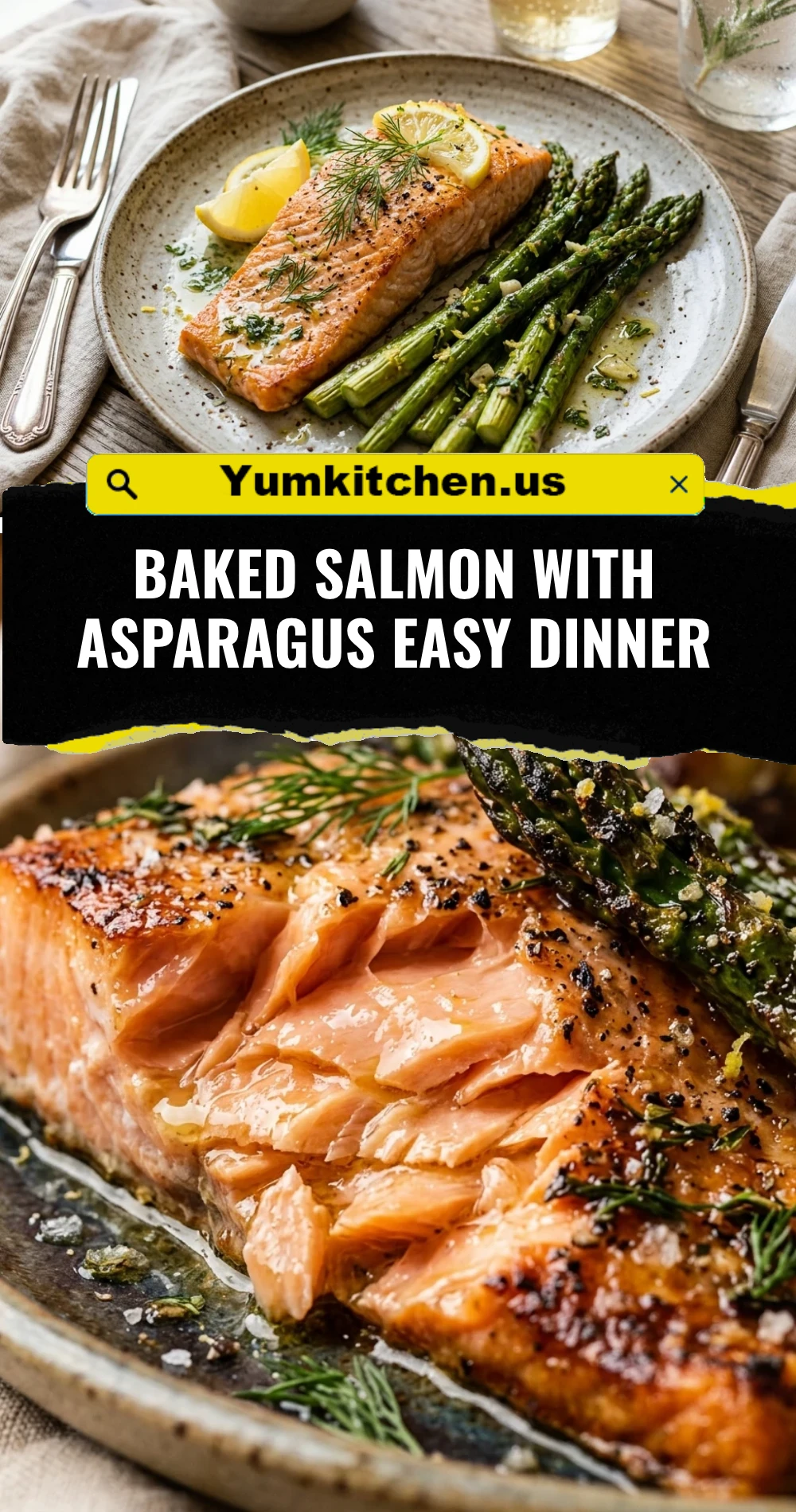 Baked Salmon With Asparagus Easy Dinner