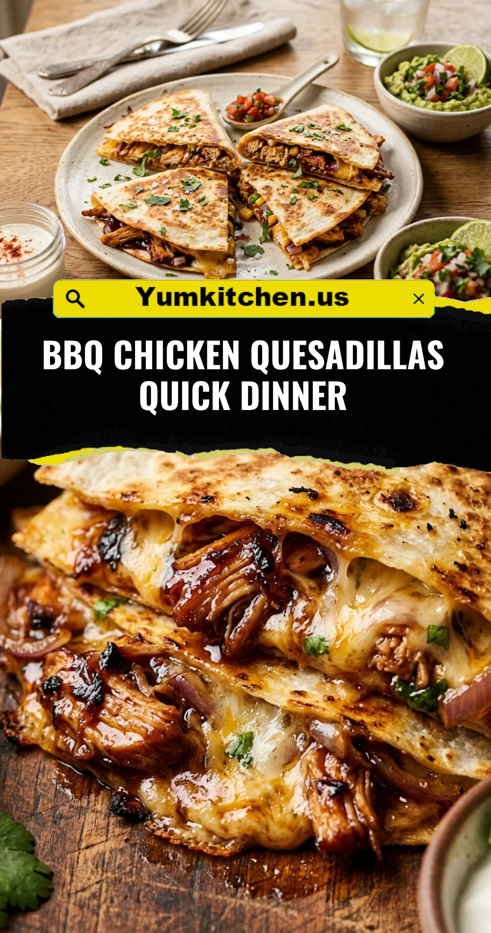 BBQ Chicken Quesadillas Quick Dinner