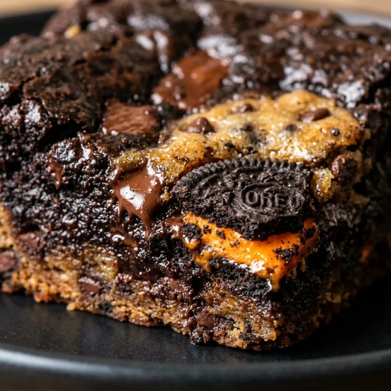 Black Cocoa Oreo Brookies - Halloween Brownies