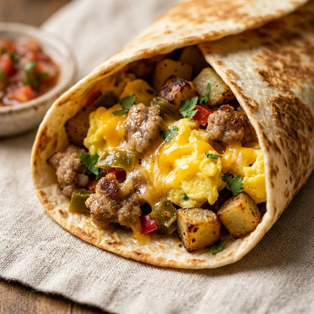 Breakfast Burrito Meal Prep Freezer Friendly