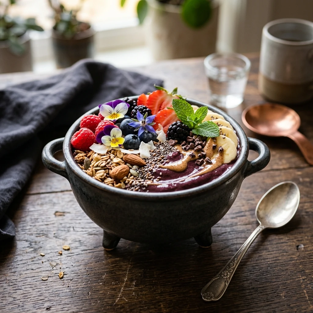 Cauldron Cake - Healthy Cauldron Acai Bowl