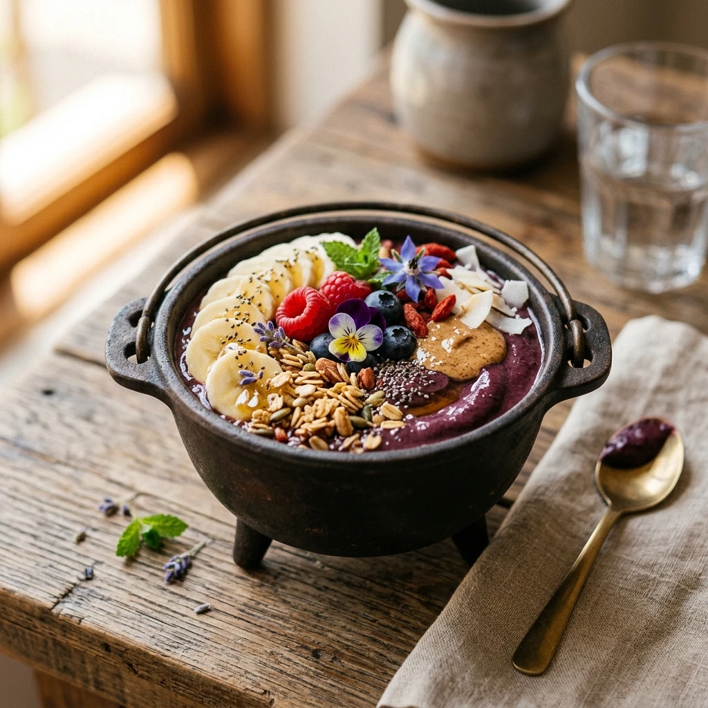 Cauldron Cake - Healthy Cauldron Acai Bowl