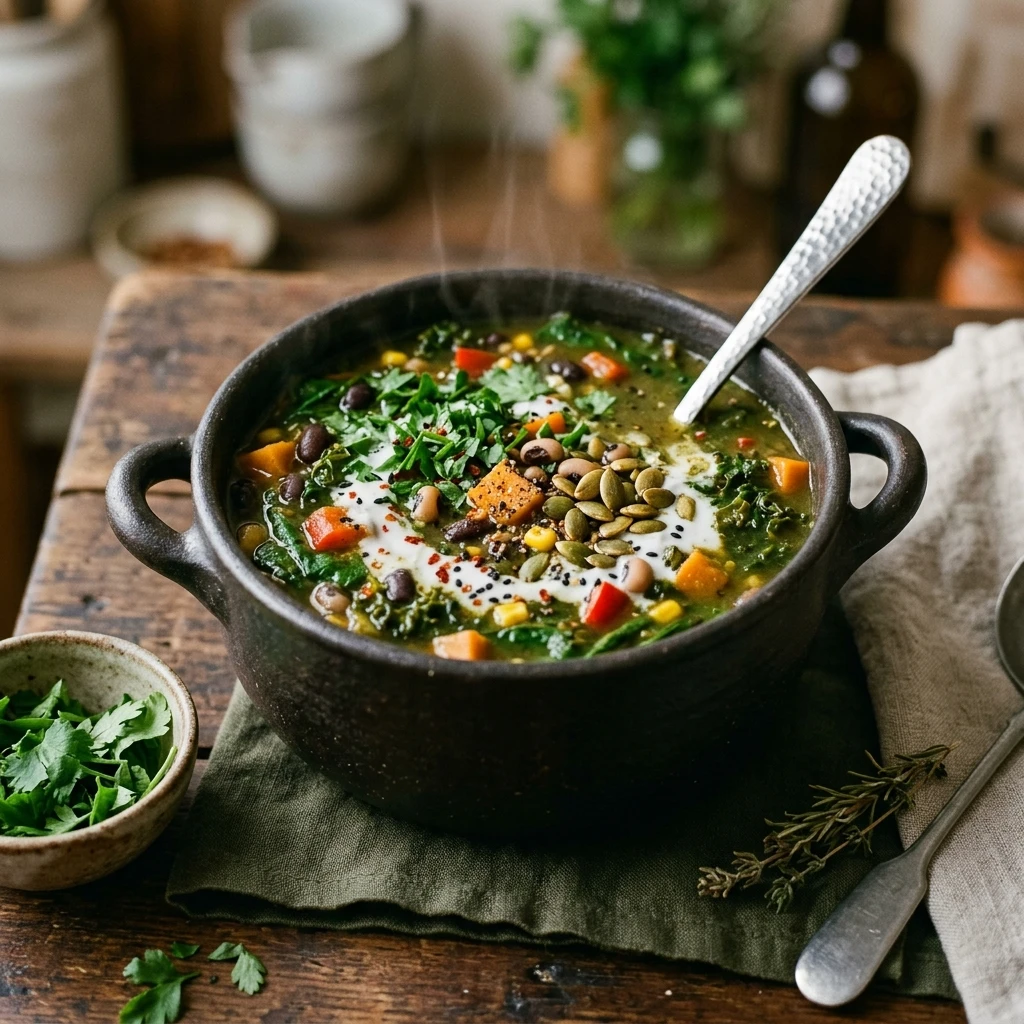 Cauldron Soup - Vegan Witches Brew Soup