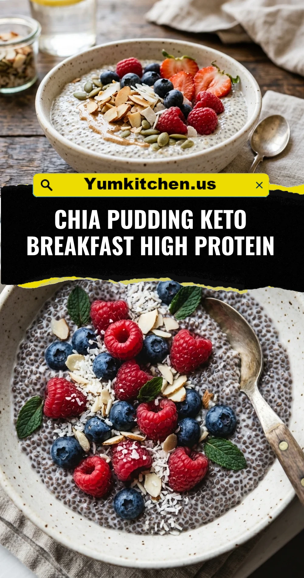 Chia Pudding Keto Breakfast High Protein