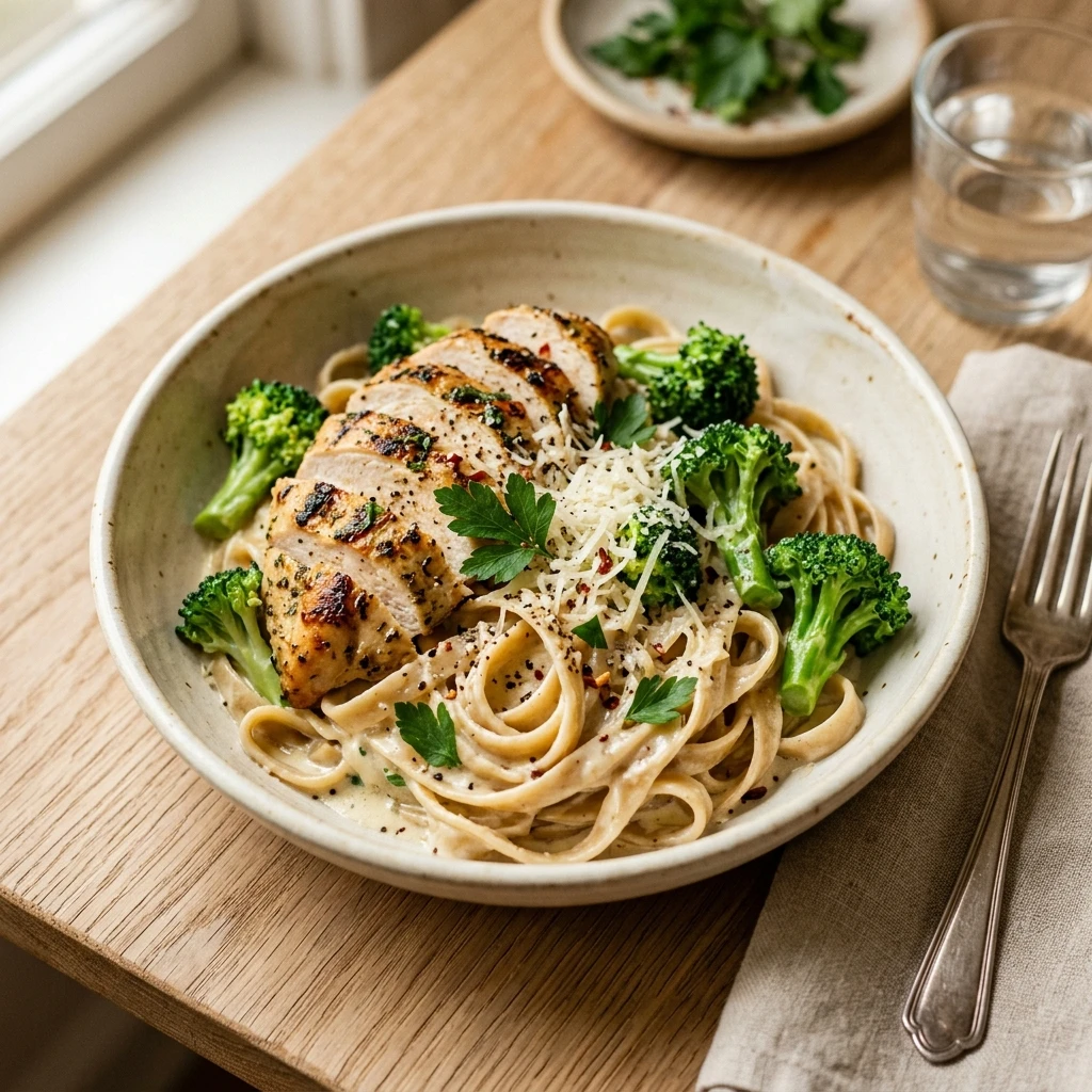Chicken Broccoli Alfredo Healthy