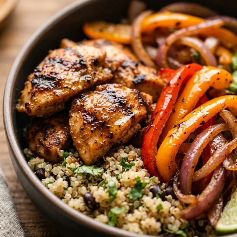 Chicken Fajita Bowls Meal Prep