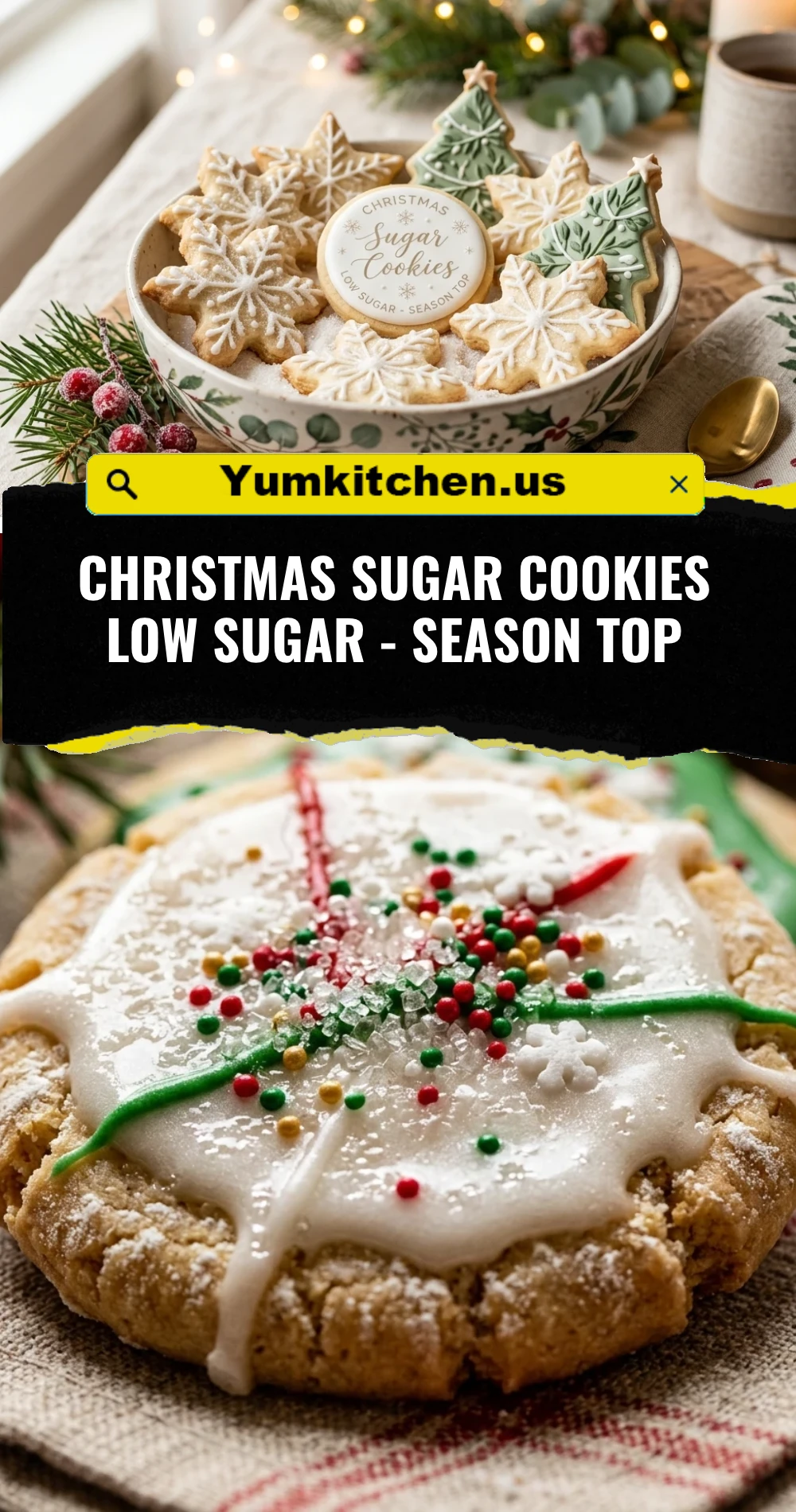 Christmas Sugar Cookies Low Sugar - Season Top