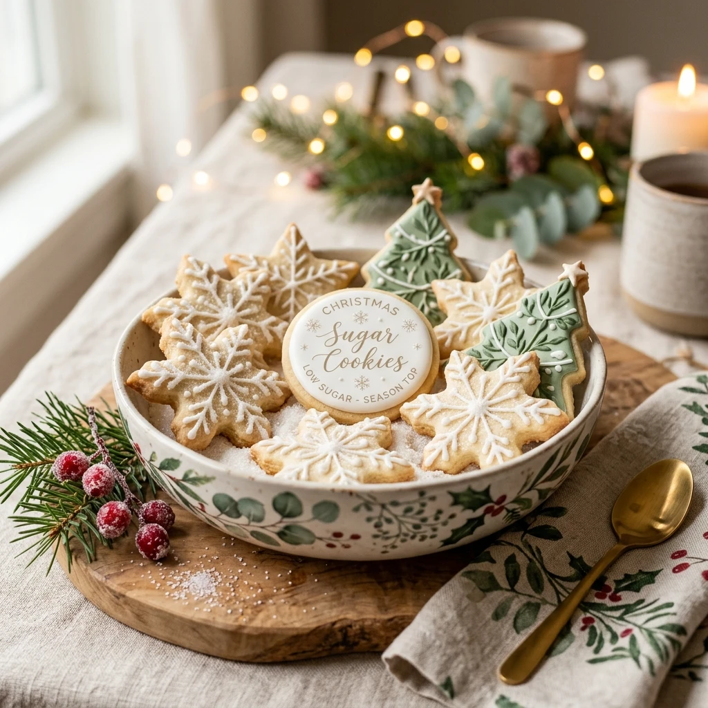 Christmas Sugar Cookies Low Sugar - Season Top